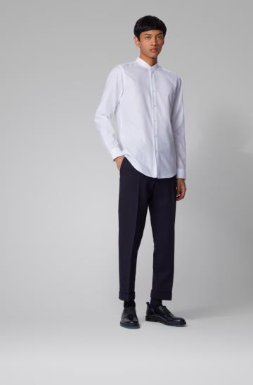 Koszula BOSS Slim Fit Białe Męskie (Pl59763)